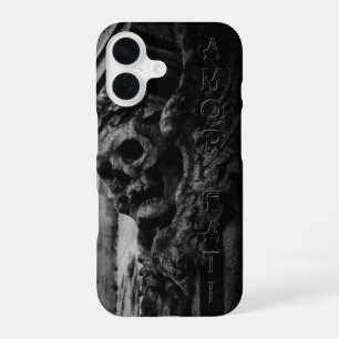 Coque iPhone 16 Pierre d'Amor Fati Ailes Crâne