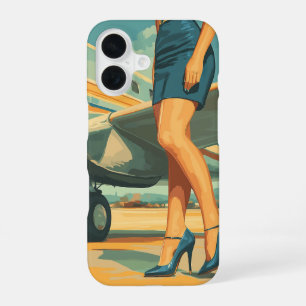 Coque iPhone 16 Pilote Élégant par le Jet