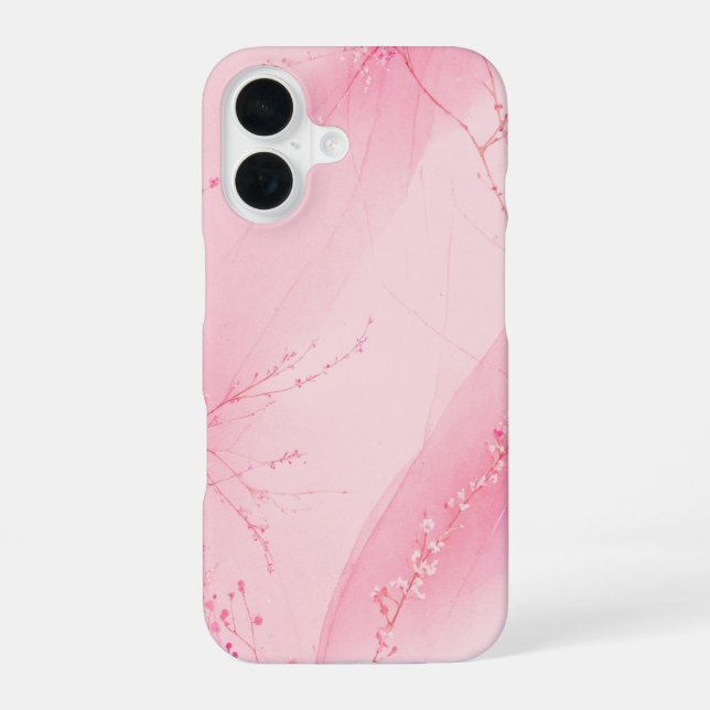 Coque iPhone 16 Pink Blossom Mist Phone Case (Verso)