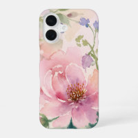 Pivoine Florale Aquarelle Rose Pâle