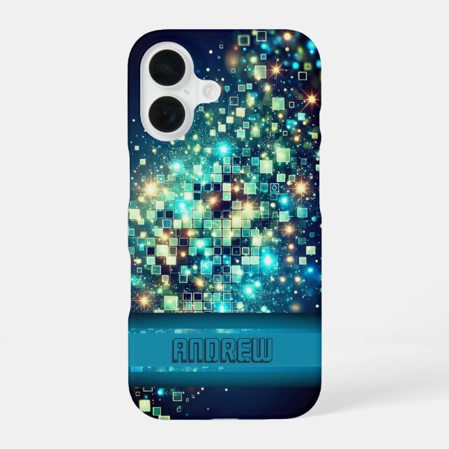 Coque iPhone 16 Pixel Bokeh (Verso)