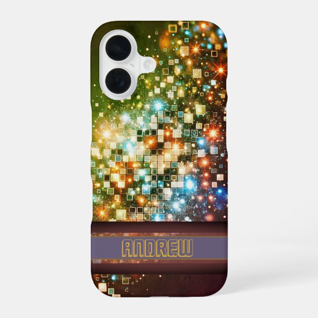 Coque iPhone 16 Pixel Bokeh (Verso)