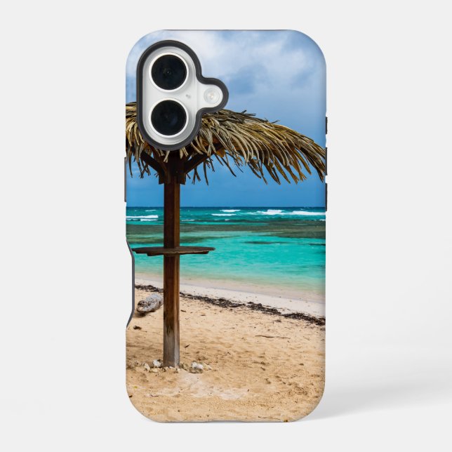 Coque iPhone 16 Plage Anse des Rochers (Verso)