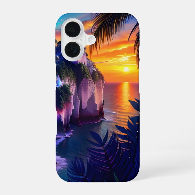 Coque iPhone 16 Plage Tropicale Fantastique 7 (Verso)