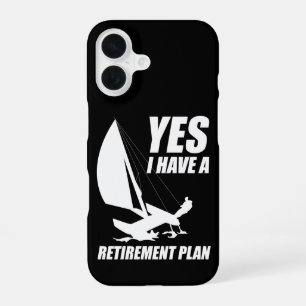 Coque iPhone 16 Plan de retraite Catamaran Trapeze Capitaine de vo