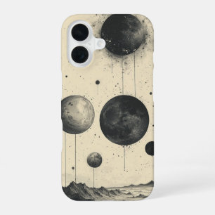 Coque iPhone 16 Planétarium monochrome