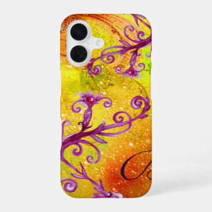 COQUE iPhone 16 PLANTE PAPILLON / TOURBILLONS MAGIQUES DANS UN MON
