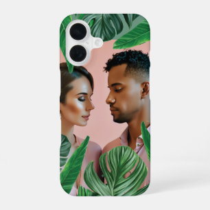 Coque iPhone 16 Plantes de jungle vertes feuilles Monstera photo t
