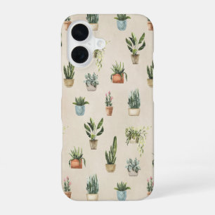 Coque iPhone 16 Plantes pointillés