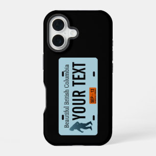 Coque iPhone 16 Plaque d'immatriculation de la Colombie-Britanniqu