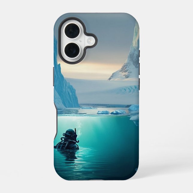 Coque iPhone 16 plongée pour l'or (Verso)