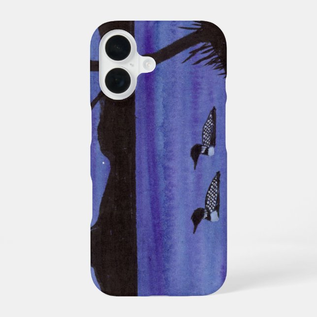 Coque iPhone 16 Plongeons (Verso)
