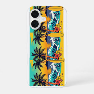 Coque iPhone 16 Plongez dans l'été avec des vibes de plage vibrant