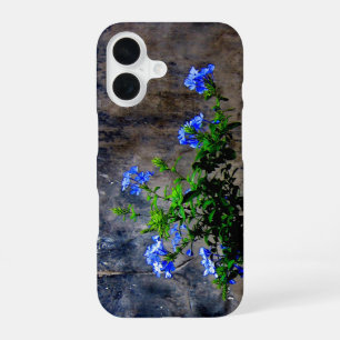 Coque iPhone 16 Plumbago bleu