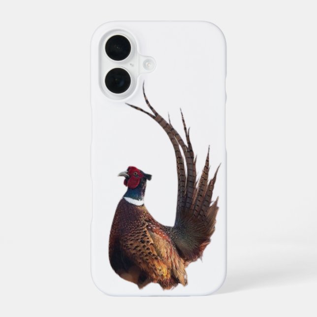 Coque iPhone 16 plumes de faisan (Verso)