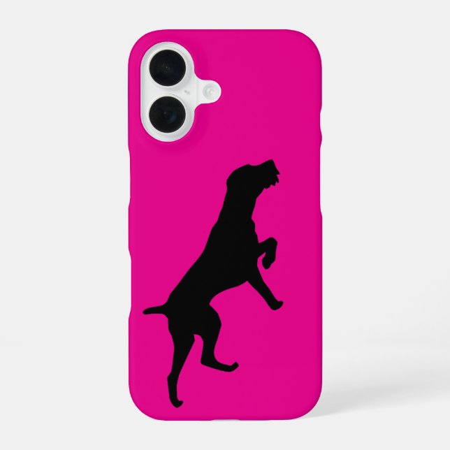 Coque iPhone 16 Pointer allemand à poil dur (Verso)