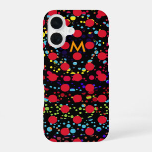 Coque iPhone 16 points colorés