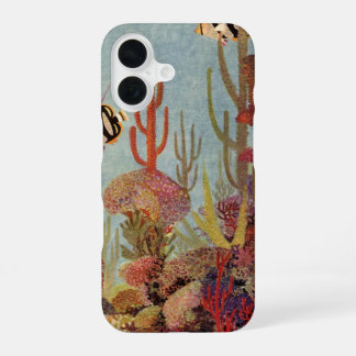 Coque iPhone 16 Poisson ange dans le corail, poissons tropicaux vi