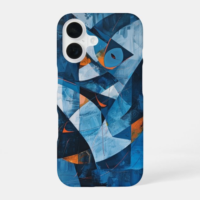 Coque iPhone 16 Poisson Cubiste (Verso)