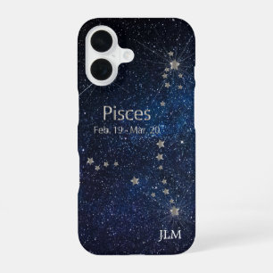 Coque iPhone 16 Poissons - Signe du zodiaque