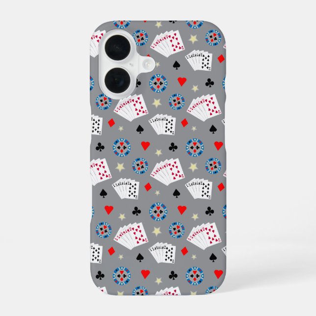 Coque iPhone 16 Poker Fun et Fantaisie (Verso)