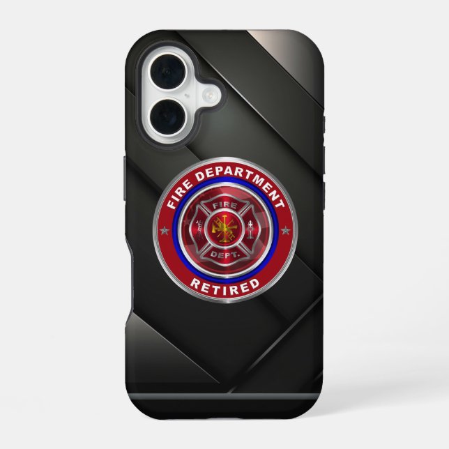 COQUE iPhone 16 POMPIER À LA RETRAITE (Verso)