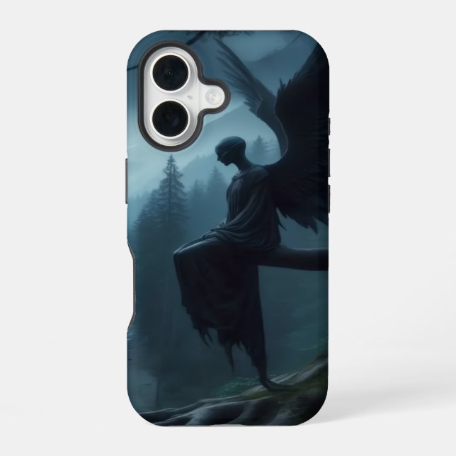 Coque iPhone 16 Ponder la Lune (Verso)