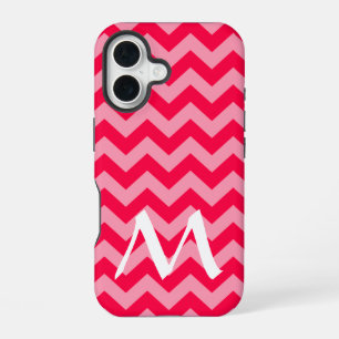 Coque iPhone 16 Poppy Moroccan Moods Chevrons avec monogramme