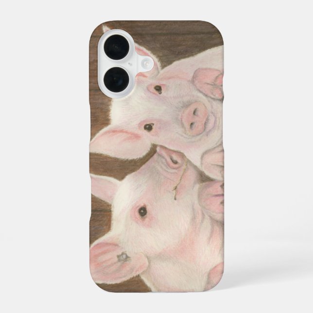 Coque iPhone 16 Porcelets (Verso)