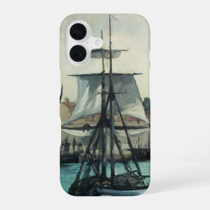 Coque iPhone 16 Port de Calais par Manet, Art Impressionniste Vint