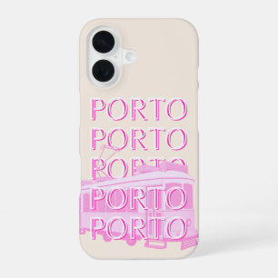 Coque iPhone 16 Porto Travel Art, Portugal Travel Art, Rose
