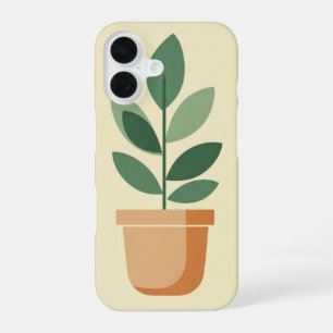 Coque iPhone 16 Pot de plante rétro
