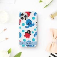 Poulpe Pirate, Motif Poulpe, Mer, Votre Nom