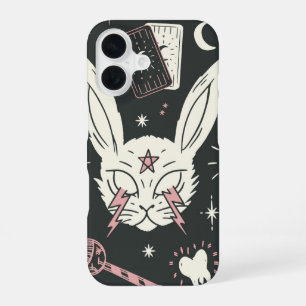 Coque iPhone 16 Pouvoir de Lapin Occulte Spooky Witchcore