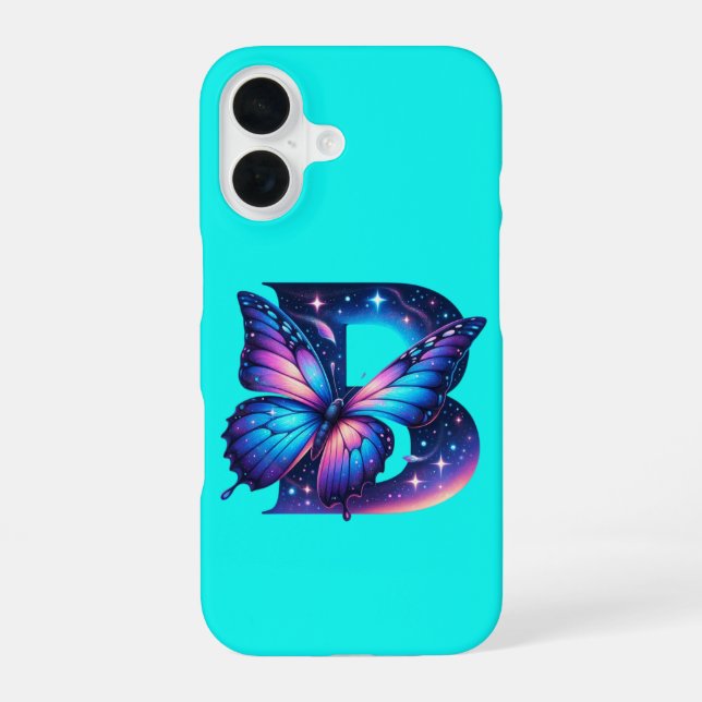 Coque iPhone 16 Première initiale (Verso)