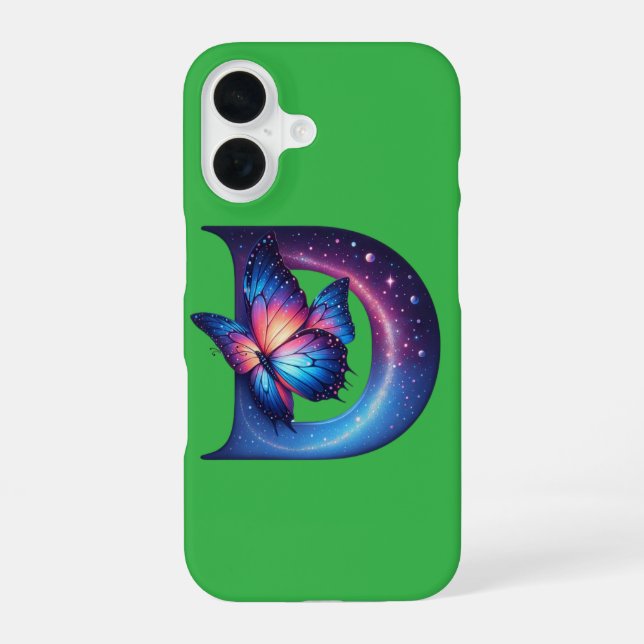 Coque iPhone 16 Première initiale (Verso)