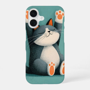 Coque iPhone 16 Prend un somme professionnel Chat drôle endormi