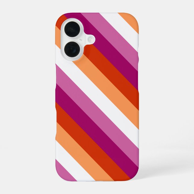 Coque iPhone 16 Pride lesbienne (Verso)