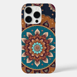 Coque iPhone 16 Pro Sacred Lotus Mandala iPhone 15 Pro Coque - Élégant