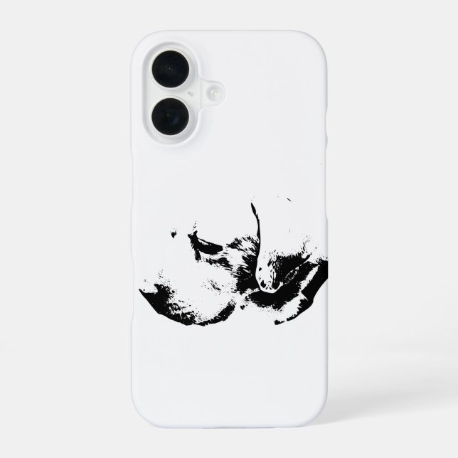Coque iPhone 16 Profilé dans l'encre (Verso)