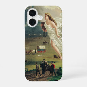 Coque iPhone 16 Progrès américain par John Gast