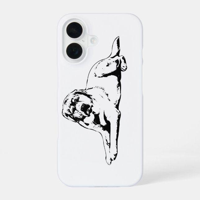 Coque iPhone 16 Protecteur Calme Graphique (Verso)