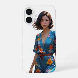 Coque iPhone 16 Protection florale chic -