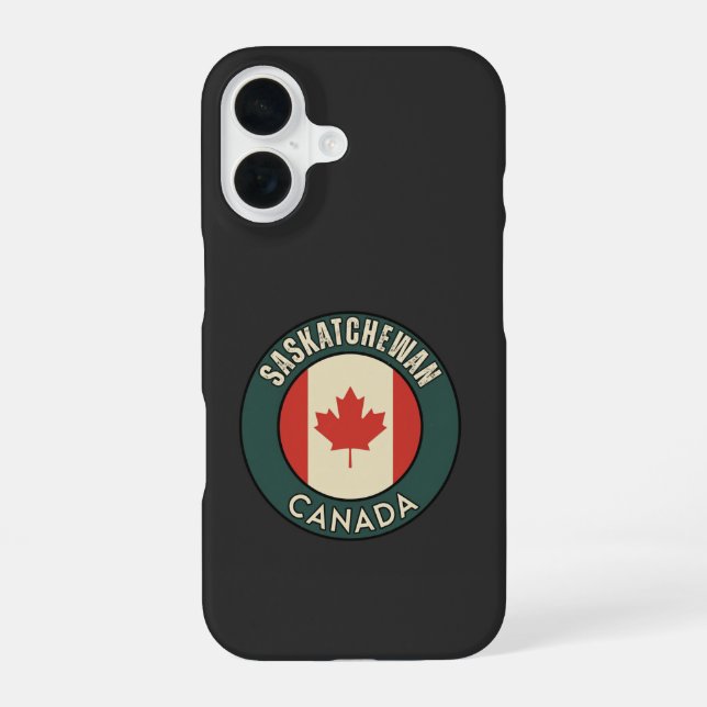 Coque iPhone 16 Province de la Saskatchewan Canada (Verso)