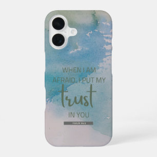Coque iPhone 16 Psaume aquarelle 56:3