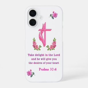 Coque iPhone 16 Psaumes 37:4