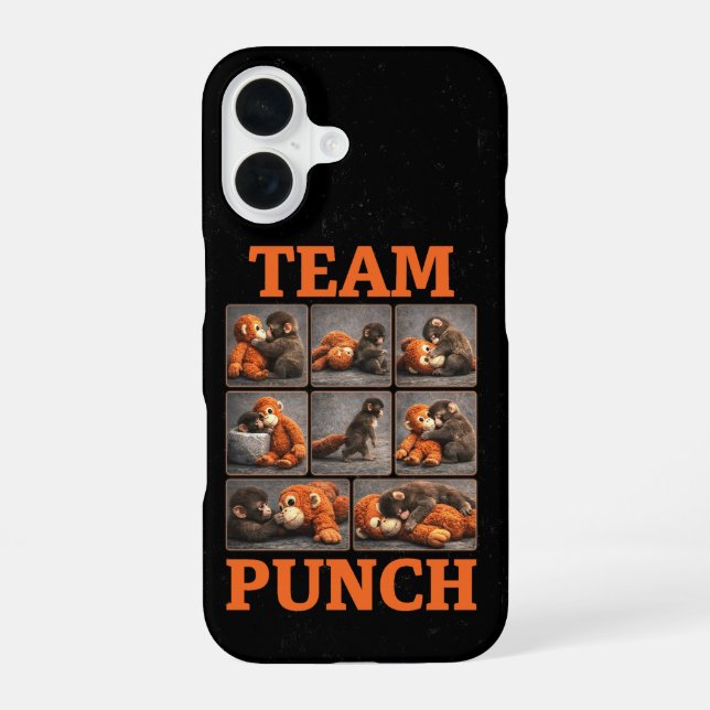 Coque iPhone 16 Punch Bébé Singe (Verso)