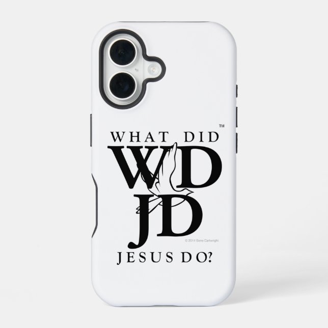 Coque iPhone 16 Qu'A Fait Jésus ? (Verso)