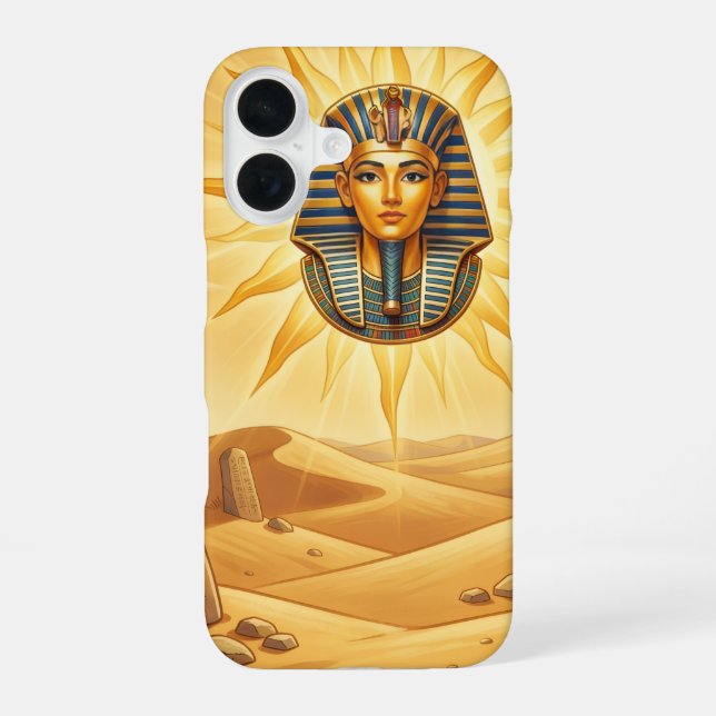 Coque iPhone 16 Râ - Dieu égyptien du Soleil (Verso)