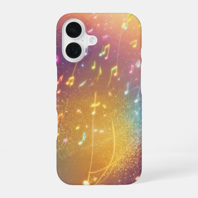 Coque iPhone 16 Rainbow Note Symphony Phone Case (Verso)